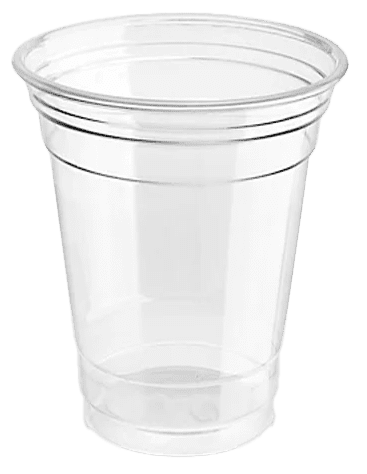 Clear plastic cup